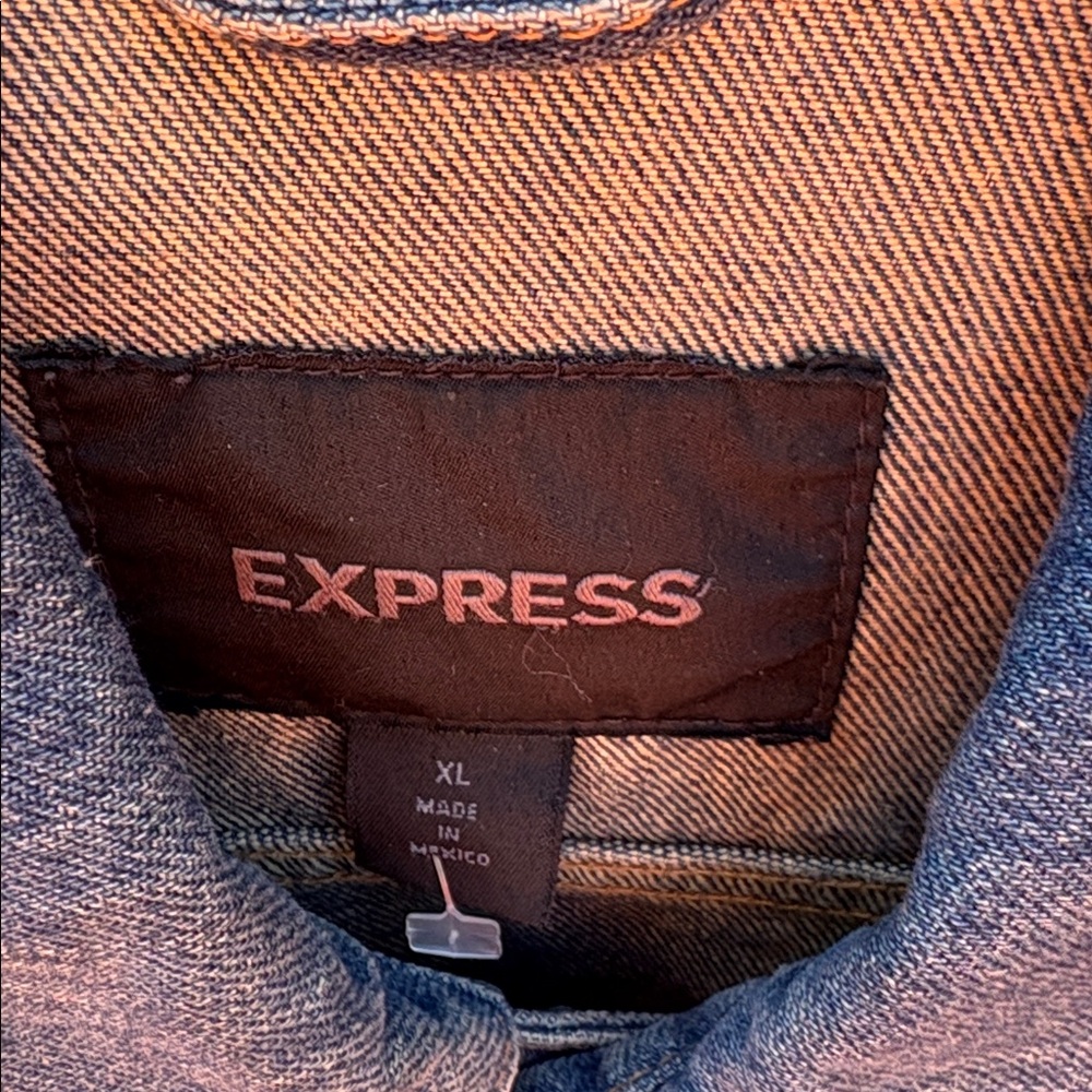 Express Classic Indigo Denim Jacket - Picture 2 of 3